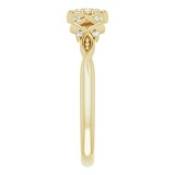14K Yellow .06 CTW Diamond Vintage-Inspired Ring photo 4