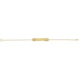 14K Yellow Pierced Cross Bar 6 1/2-7 1/2 Bracelet photo 2