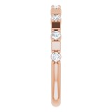 14K Rose 1/4 CTW Diamond Anniversary Band photo 4