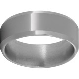 Titanium Beveled Edge Band with Polish Finish photo