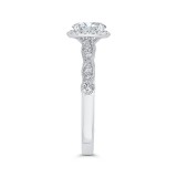 Shah Luxury 14K White Gold Diamond Engagement Ring (Semi-Mount) photo 3