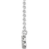 Platinum 1/8 CTW Diamond Infinity 16 1/2 Necklace photo 2