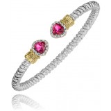 Vahan 14k Gold & Sterling Silver Pink Topaz Bracelet photo