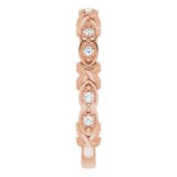 14K Rose 1/6 CTW Diamond Anniversary Band photo 4