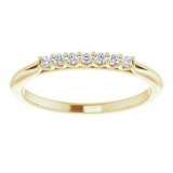 14K Yellow 1/10 CTW Diamond Anniversary Band photo 3