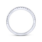 Gabriel & Co. 14k White Gold Contemporary Anniversary Wedding Band photo 2