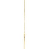 14K Yellow 3/8 CTW Diamond Large Heart 16 Necklace photo 2