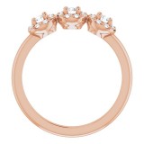 14K Rose 3/8 CTW Diamond Anniversary Band photo 2