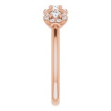 14K Rose 3/8 CTW Diamond Anniversary Band photo 4