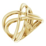 14K Yellow Freeform Ring photo