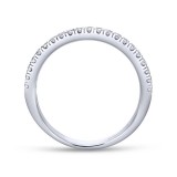 Gabriel & Co. 14k White Gold Contemporary Anniversary Wedding Band photo 2