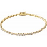 14K Yellow 2 CTW Diamond Line 7 Bracelet photo