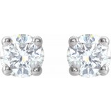 14K White 1/5 CTW Diamond Earrings photo 2