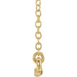 14K Yellow .07 CTW Petite Diamond Bar 16-18 Necklace photo 2