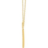 14K Yellow 1/6 CTW Diamond V 16-18 Necklace photo 2