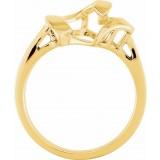 14K Yellow Freeform Remount Ring photo 2