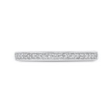 Shah Luxury Round Diamond Half-Eternity Wedding Band In 14K Two-Tone Gold photo