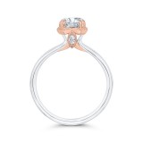 Shah Luxury 14K Two-Tone Gold Diamond Engagement Ring (Semi-Mount) photo 4