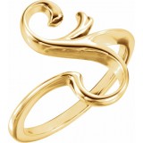 14K Yellow Freeform Ring photo