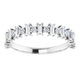 14K White 1/2 CTW Diamond Anniversary Band photo 3