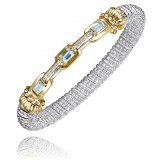 Vahan 14k Gold & Sterling Silver Sky Blue Topaz Bracelet photo