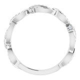 14K White 1/6 CTW Diamond Anniversary Band photo 2