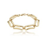 Carla 14k Yellow Gold Rectangle Link Bracelet photo