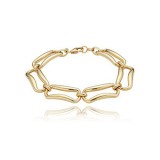 Carla 14k Yellow Gold Rectangle Link Bracelet photo