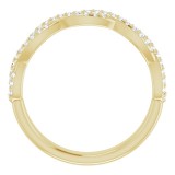 14K Yellow 1/5 CTW Diamond Anniversary Band photo 2