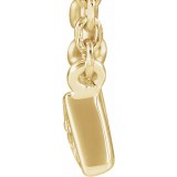 14K Yellow .05 CTW Diamond Bar 18 Necklace photo 2