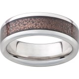 Serinium Pipe Cut Band with Copper Vein Inlay photo