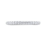 Shah Luxury 14K White Gold Diamond Wedding Band photo