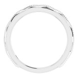 14K White Stackable Crown Ring photo 2