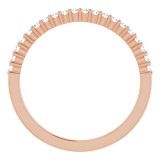 14K Rose 1/6 CTW Diamond Anniversary Band photo 2