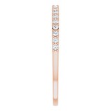 14K Rose 1/6 CTW Diamond Anniversary Band photo 4