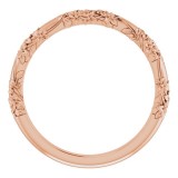14K Rose Matching Band photo 2