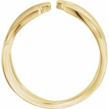 14K Yellow Negative Space Ring photo 2