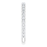 14K White 1/3 CTW Diamond French-Set Anniversary Band photo 4