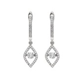 Gems One 14KT White Gold & Diamond Rhythm Of Love Fashion Earrings  - 1/2 ctw photo