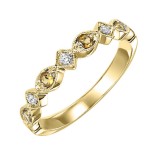 Gems One 14Kt Yellow Gold Diamond (1/20Ctw) & Citrine (1/6 Ctw) Ring photo