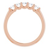 14K Rose 1/2 CTW Diamond Anniversary Band photo 2