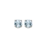 Gems One 14Kt White Gold Aquamarine (1 Ctw) Earring photo