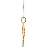 14K Yellow Interlocking Circle 16-18 Necklace photo 2