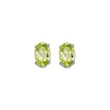 Gems One 14Kt White Gold Peridot (1 Ctw) Earring photo