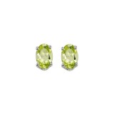 Gems One 14Kt White Gold Peridot (1 Ctw) Earring photo