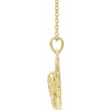 14K Yellow Ganesha 16-18 Necklace photo 2