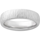 Serinium Domed Band with Bark Hand Finish photo
