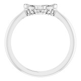 14K White .04 CTW Diamond Band photo 2