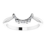 14K White .04 CTW Diamond Band photo 3