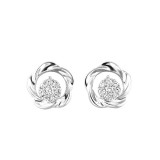 Gems One Silver Diamond (1/8Ctw) Earring photo